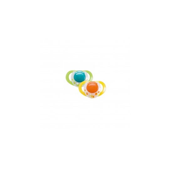Chicco® Chupete Physio Anatómico Tetina Látex +12 Meses Strong 2 uds
