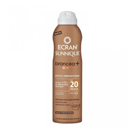 Ecran Sunnique Broncea+ Spray SPF20 250ml