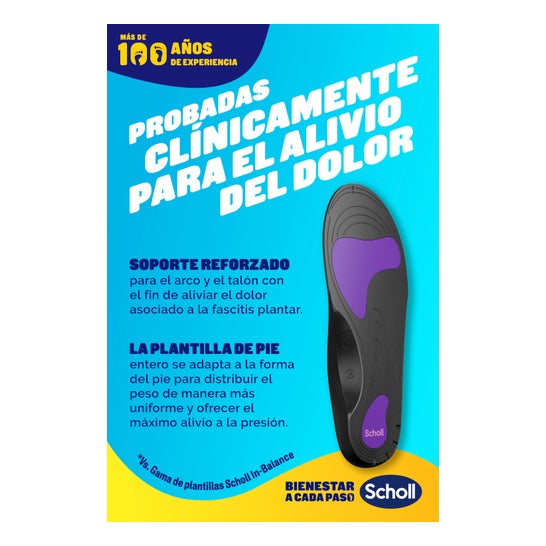 Scholl In-Balance Fascitis Plantar Talla S 1par