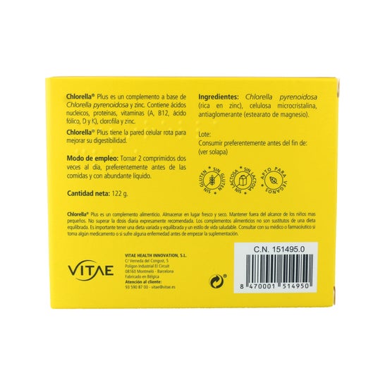 Vitae Chlorella Plus 1000mg 120comp
