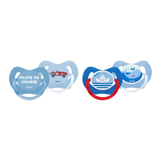 Dodie Duo Soother Physiological Silicone P45 +6m 2 units