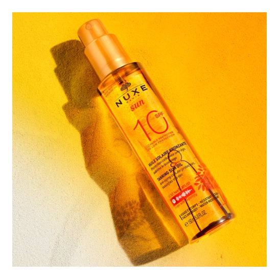 Nuxe Sun Aceite Solar Bronceador Protección Baja SPF10 Spray 150 ml