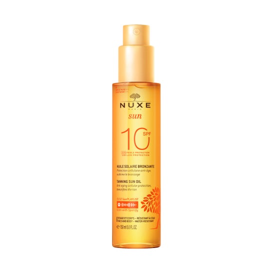 Nuxe Sun oil gezichts- en lichaamsbronzer spray SPF10 + 150ml