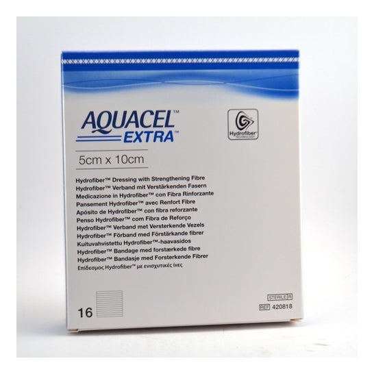 Aquacel Extra Pansements Steriles 5x10cm 10uds