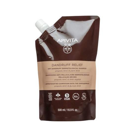 Apivita Refill Shampoo til Tør Skæl 500 ml