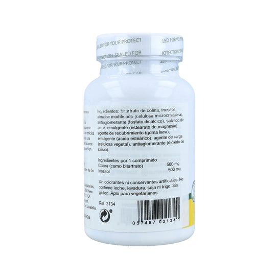 NaturesPlus Colina & Inositol 500 mg 60 comp