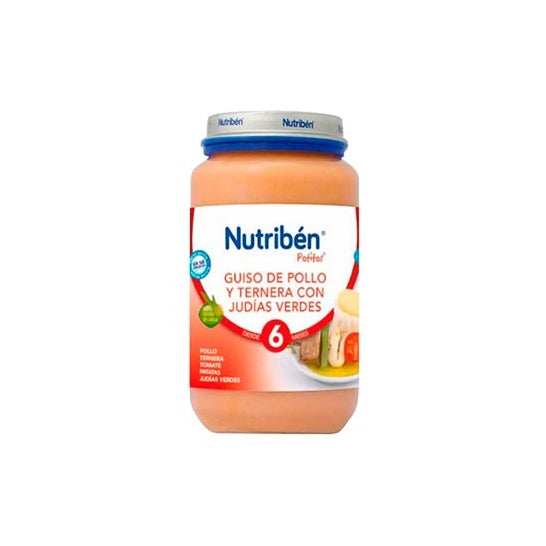 Nutribén® guiso de pollo y ternera judías verdes 250 g