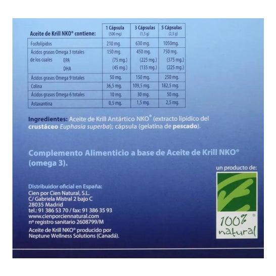 Nko Krill Öl 120 Perlen Nko Krill Öl 120 Perlen