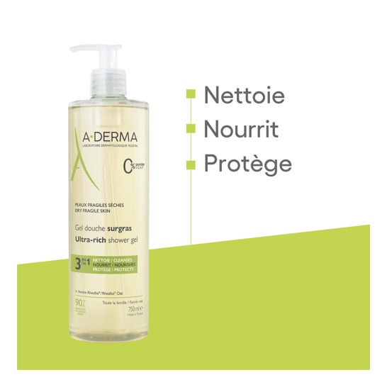 A-DERMA shower gel sobregraso 750ml