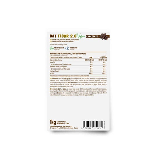 HSN Harina de Avena Instantánea 2.0 Chocolate 1kg