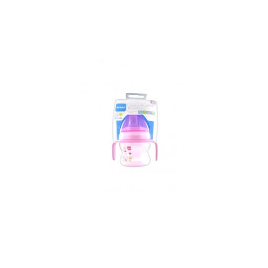 MAM Cup 1Boquilla suave de silicona 6+m Rosa 150 ml