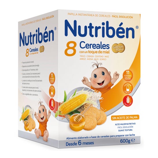 Nutribén® 8 cereales con miel y galletas 600g