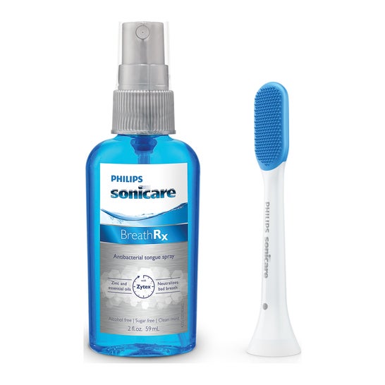 Sonicare Lingual Cleaning Spray 59ml + Tongue Brush 1pc