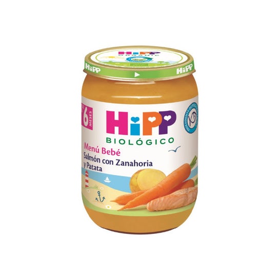 Hipp Tarrito de Salmón con Zanahoria y Patata Bio +6M 190g