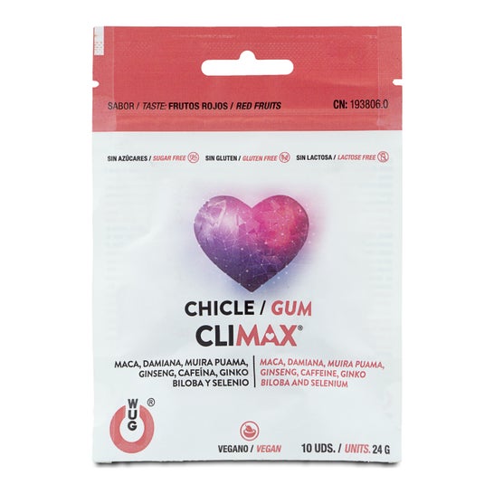 Wug Chicle Climax Frutos Rojos 10uds