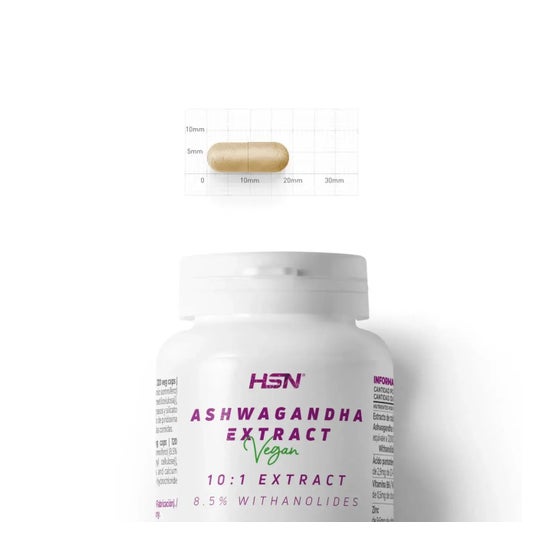 HSN Extracto de Ashwagandha 10:1 400mg 120vcaps
