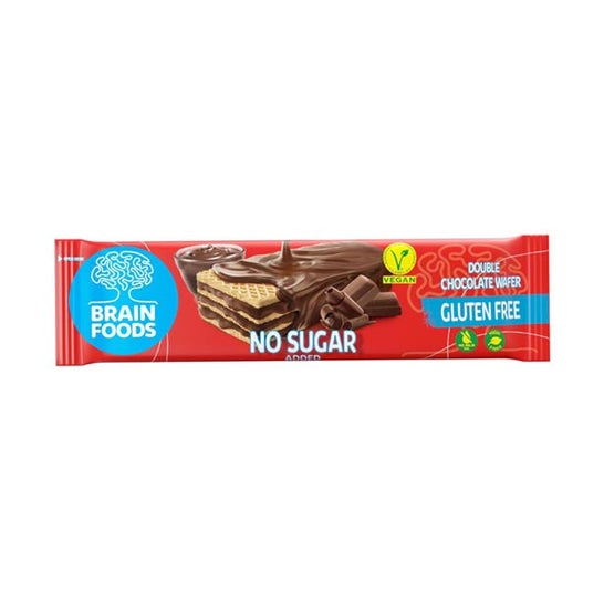 Brain Foods Wafer Doble Chocolate Sin Gluten 40g