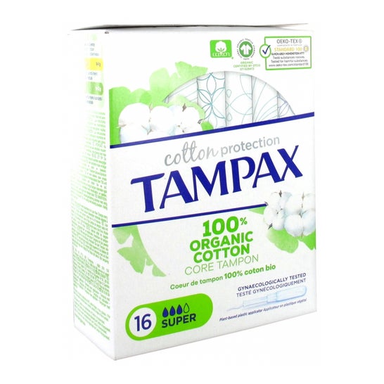 Tampax Bio Tampon de Algodon Super 16uds
