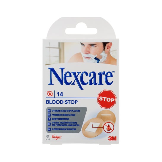 Nexcare® Blood Stop tiras adhesivas coagulantes surtido 14uds