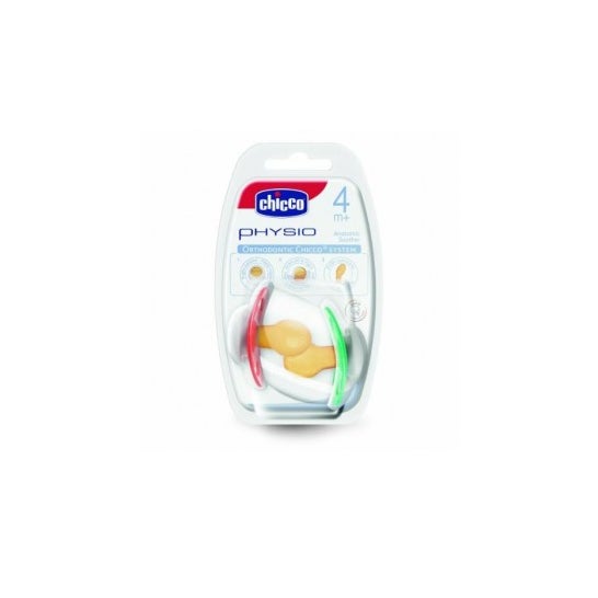 Chicco® Chupete Caucho Physio Anatómico 4 M+ Metal 2 uds