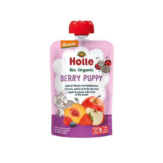 Holle Berry Puppy Apple Peach Woodland Fruit 100g