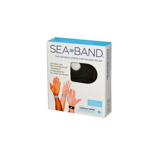 Sea-Band Adult Anti-Übelkeits-Armband in Schwarz