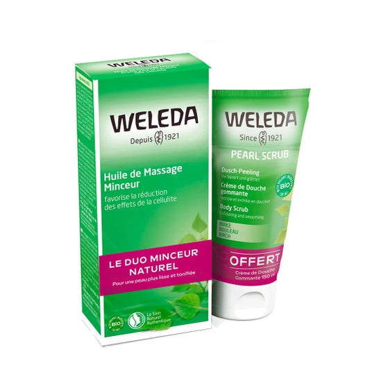 Weleda Birch Massage Oil + Exfoliating Shower Cream Pack