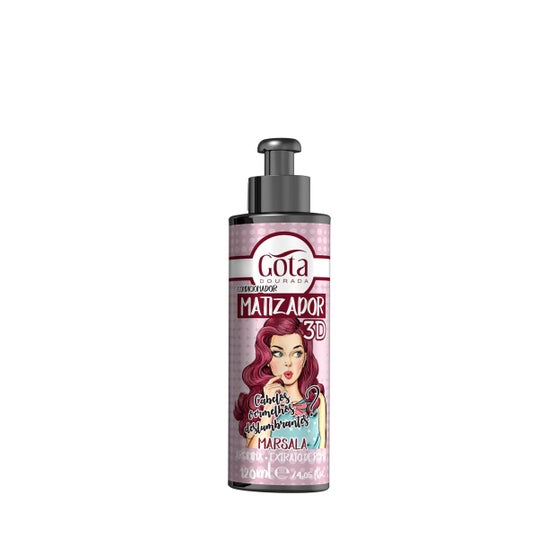 Gota Dourada Acondicionador Matizador 3D Marsala 120ml