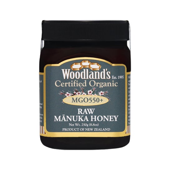 Woodland's MGO 550+ Raw Manuka Honning Økologisk 250 g