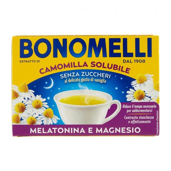 Bonomelli Camomilla Solubile Melatonina Magnesio 16 Unità
