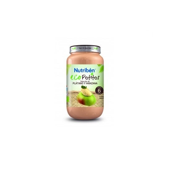 Nutribén® Eco Potitos® selectie van banaan en appel 130g