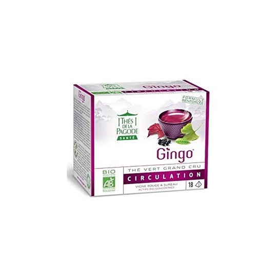Pagoda Teas Green Tea Gingo Circulation Organic 18uds