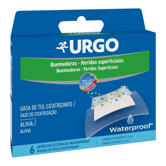 Urgo Sterile Dressings Burns Waterproof 5x7 Cm 6 pcs