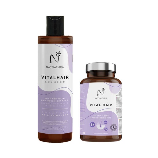 Natnatura Vital Hair Biotina & Champú Con Extracto de Cebolla