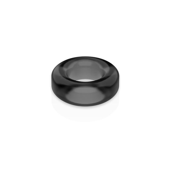 Alimentazione dell'anello del pene super flessibile 3.8cm nero PR04 1pc