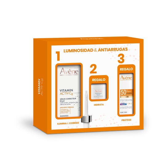 Avène Pack Vitamin Activ Cg Sérum 30ml + Hydrance Aqua-Gel 7ml + Solar Antiedad SPF50 5ml