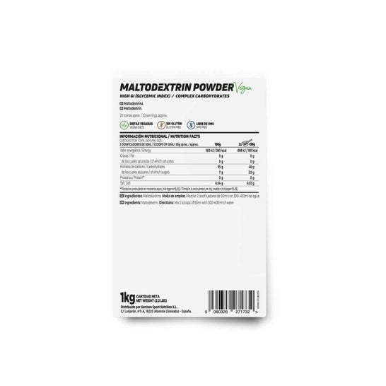 HSN Maltodextrina en Polvo 1kg