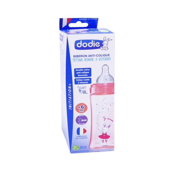 Dodie Biberón Initiation+ +6 M Rosa Bailarina 330 ml