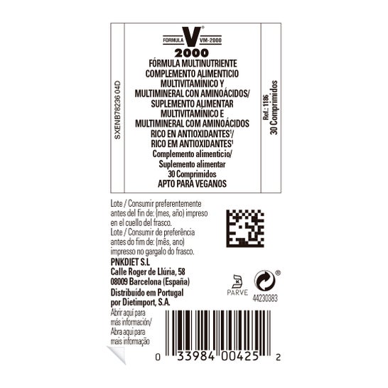 Solgar Fórmula VM-2000 30 comp