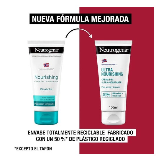 Neutrogena® crème droog en beschadigd voeten 100ml + 100ml Neutrogena® crème droog en beschadigd voeten 100ml + 100ml