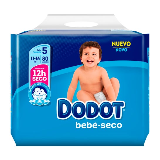 Pannolini Ultra Dry Dodot taglia 5 11-16 Kg 80uds