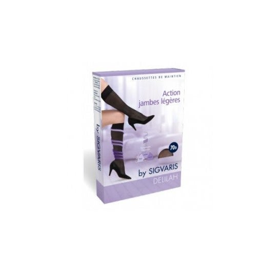 SIGVARIS DELILAH 70D Socks Color - Sort, Størrelse - Størrelse 3