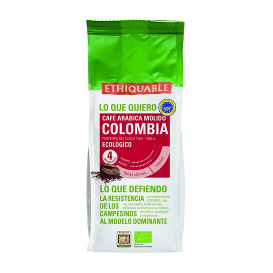 Ethiquable Colombia Café Arábica Molido Premium 250g