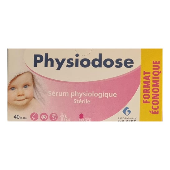 Gilbert Physiodose Sérum Physiologique Stérile 40×5ml