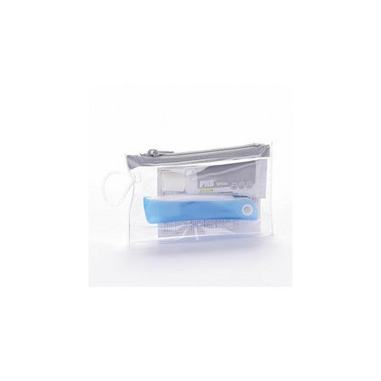 PHB® Travel kit hvid Tandbørste 1 stk. + tandpasta 15 ml