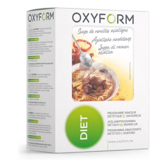Oxyform Diet Sopa Fideos Asiática 12 Sobres