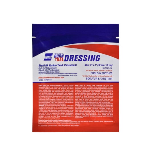 Konix Apósito Para QuemadosBurn Dressing 10x10 cm 1 ud