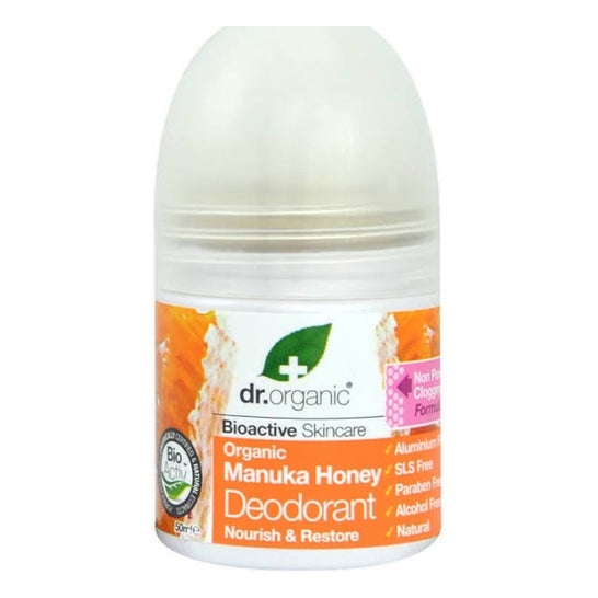 Dr Organic Honey Deodorant manuka 50ml