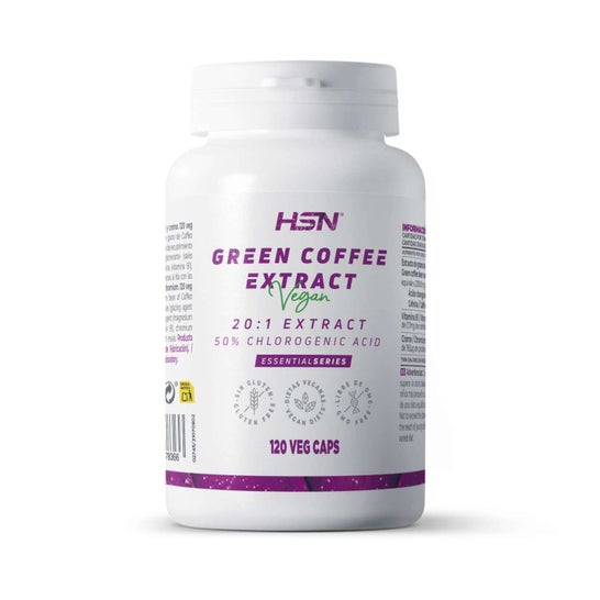 HSN Extracto de Café Verde 20:1 500mg 120vcaps