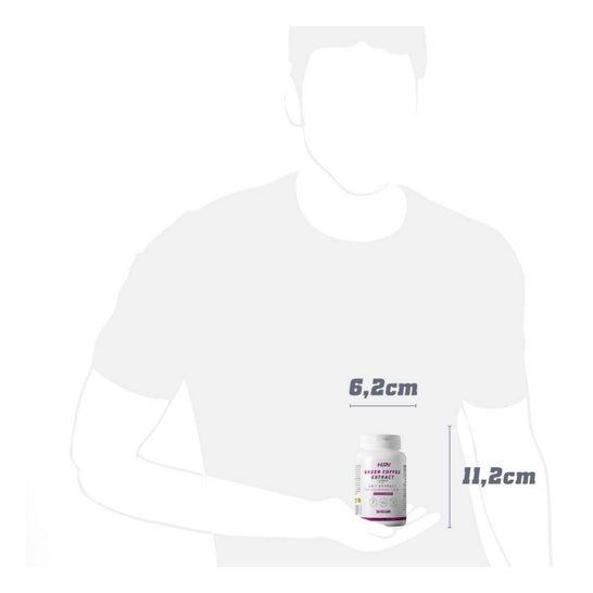 HSN Extracto de Café Verde 20:1 500 mg 120 vcaps